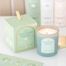 Load image into Gallery viewer, The Enchanted Library Leather, Patchouli and Amber Scented Candle