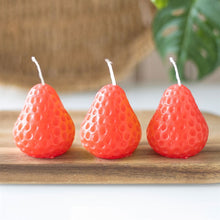 Load image into Gallery viewer, Fruit Shaped Trio Of Candles - Novelty Unscented Decorative Candles