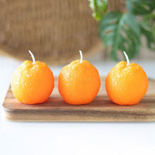 Load image into Gallery viewer, Fruit Shaped Trio Of Candles - Novelty Unscented Decorative Candles
