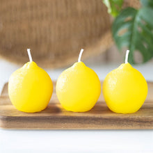 Load image into Gallery viewer, Fruit Shaped Trio Of Candles - Novelty Unscented Decorative Candles