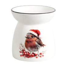 Load image into Gallery viewer, Festive Robin Wax Melt Warmer & Oil Burner
