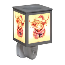 Load image into Gallery viewer, Christmas Highland Cow Plug-In Electric Wax Melt Warmer – 14cm