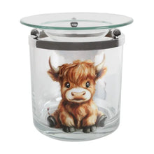 Load image into Gallery viewer, Highland Calf Glass Tealight Wax Melt Warmer