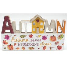 Load image into Gallery viewer, Autumn Leaves Standing Plaque - KELLY'S SMELLIES