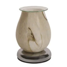 Load image into Gallery viewer, Oval swirl electric wax melt warmer contemporary design