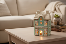 Load image into Gallery viewer, The Ice Cream Parlour glowing with tealight - lifestyle shot