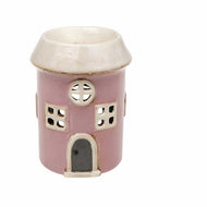 Village pottery heart tealight wax melt warmer oil burner ceramic