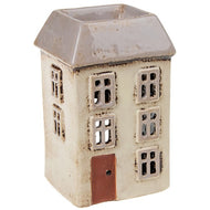 Cream Square Village Pottery Wax Melt Warmer - KELLY'S SMELLIES