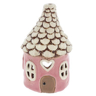 Village Pottery Roundhouse Pink Tealight Candle Holder - KELLY'S SMELLIES