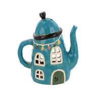 Village Pottery Teapot House Candle Holder - KELLY'S SMELLIES