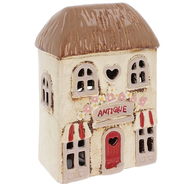 Antique Shop Village Pottery Candle Holder