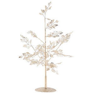 Shimmering Christmas Trees In Gold Or Silver