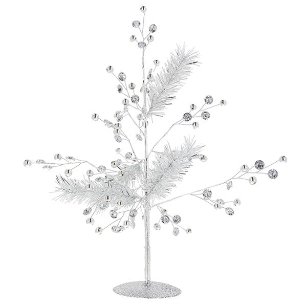 Shimmering Christmas Trees In Gold Or Silver