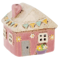 Village Pottery Pink Garden Candle Holder