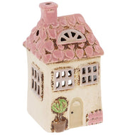 Village Pottery Small Cream Garden House Tealight Candle Holder