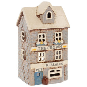 Village Pottery The Crown Pub Tealight Candle Holder