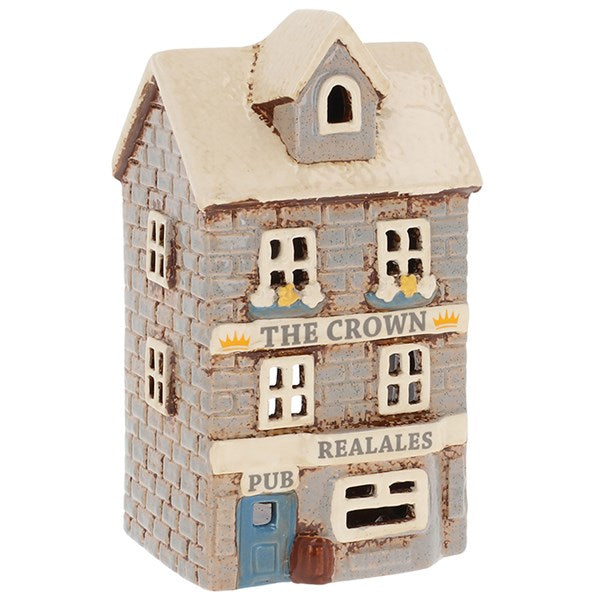 Village Pottery The Crown Pub Tealight Candle Holder