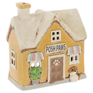 Posh Paws Dog Groomers Village Pottery Candle Holder