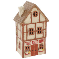The Ship Inn Village Pottery Candle Holder