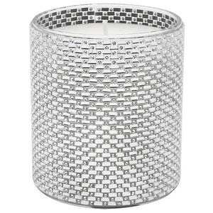 Silver Diamante Candle