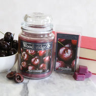 Woodbridge Black Cherries Luxury Scented Candle | 565g | 130hr Burn