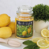 Woodbridge Mediterranean Lemon Luxury Scented Candle | 565g | 130hr Burn