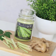 Woodbridge Lemongrass & Ginger Luxury Scented Candle | 565g | 130hr Burn