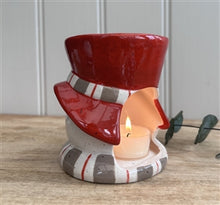 Load image into Gallery viewer, Jolly Snowman Christmas Oil Burner
