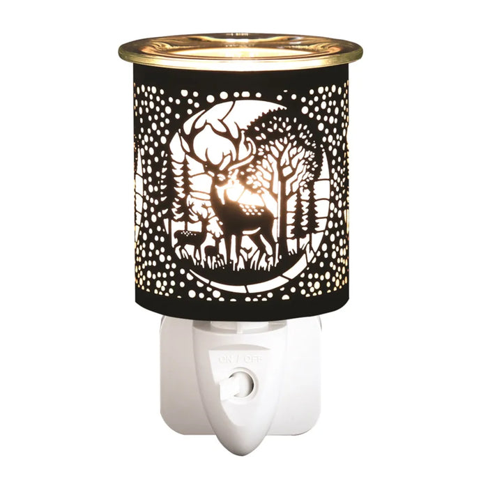 Deer Family Black And Gold Plug In Warmer