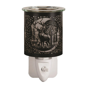 Deer Family Black And Gold Plug In Warmer