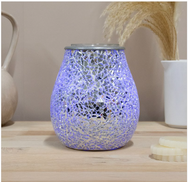 Desire Colour Changing Silver Mosaic Electric Wax Melt Warmer