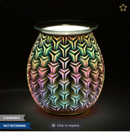 3D Geometric Light-Up Electric Oil Burner