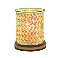 Zig Zag Lustre Glass Electric Wax Melt Warmer