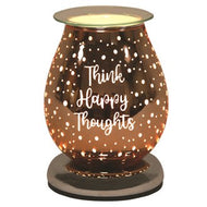 Think Happy Thoughts Electric Touch Control Wax Melt Warmer - KELLY'S SMELLIES