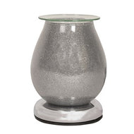 Silver Sparkle Touch Control Electric Wax Melt Warmer - KELLY'S SMELLIES