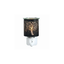 Load image into Gallery viewer, Tree of Life Plug In Wax Melt Warmer - Black &amp; Gold Electric Burner
