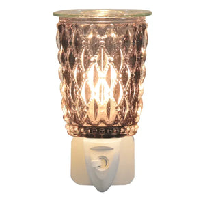 Black Cut Glass Plug In Warmer