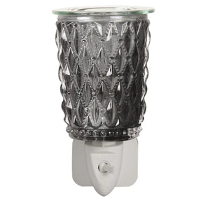 Black Cut Glass Plug In Warmer
