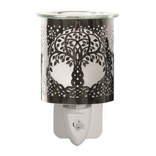 Load image into Gallery viewer, Chrome Plug In Tree Of Life Electric Wax Melt Mini Warmer - KELLY&#39;S SMELLIES
