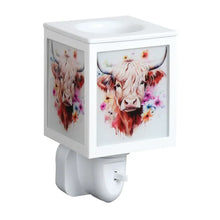 Load image into Gallery viewer, Highland Cow Plug-In Electric Wax Melt Warmer – 14cm
