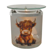 Load image into Gallery viewer, Highland Calf Glass Tealight Wax Melt Warmer
