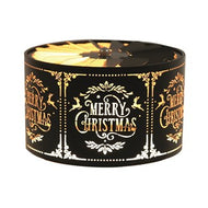 Black & Gold Carousel Candle Shade Christmas