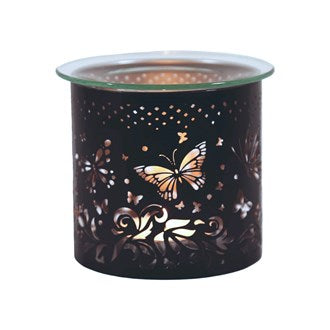 Black & Silver Butterfly 3 In 1 Wax Melt Warmer - KELLY'S SMELLIES