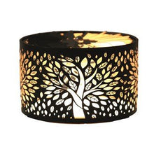 Load image into Gallery viewer, Black &amp; Gold Candle Carousel Shade - KELLY&#39;S SMELLIES
