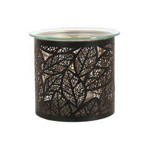 Black Leaves Wax Melt Burner & Cande Holder - KELLY'S SMELLIES