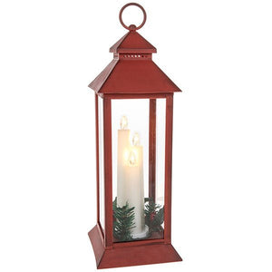 Christmas Tall Candle Lantern Triple Flame - KELLY'S SMELLIES