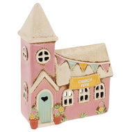 Village Pottery Garden Fete Candle Holder