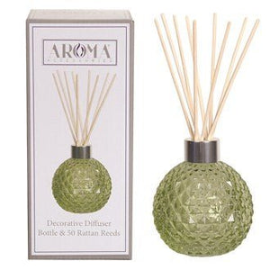 Green Glass Reed Diffuser - KELLY'S SMELLIES