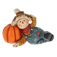 Harvest Scarecrow Lying Down With A Pumpkin Halloween & Autumn Decoration - KELLY'S SMELLIES