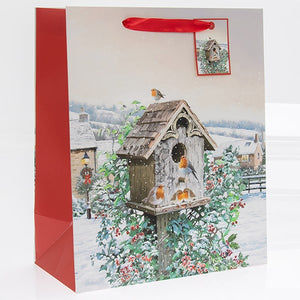 Large Robin Christmas Gift Bag